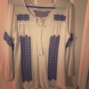 Hippie Boho Peasant Blouse